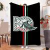 Mexico Football Crest Blanket Outdoor Flannel Blanket for Camping, Hiking, Garden Parties, Picnic Essentials,gift for family and friends
