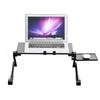 360 degrees  Adjustable Foldable Laptop Desk Table Stand Holder w  Cooling Dual Fan Mouse Boad Black