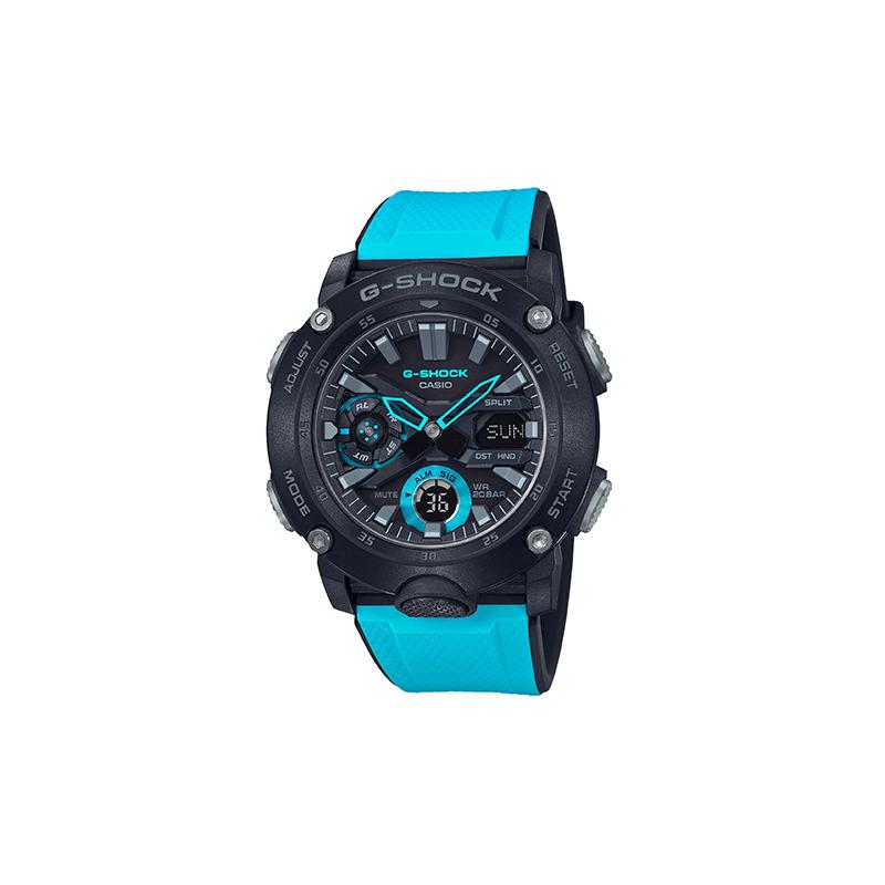 

Casio G-SHOCK YOUTH Series Ultra-Thin Carbon Fiber Multi-Function Sports Quartz Movement Resin Strap Japanese and Korean Watch Men s GA-2000-1A2PR чёрный