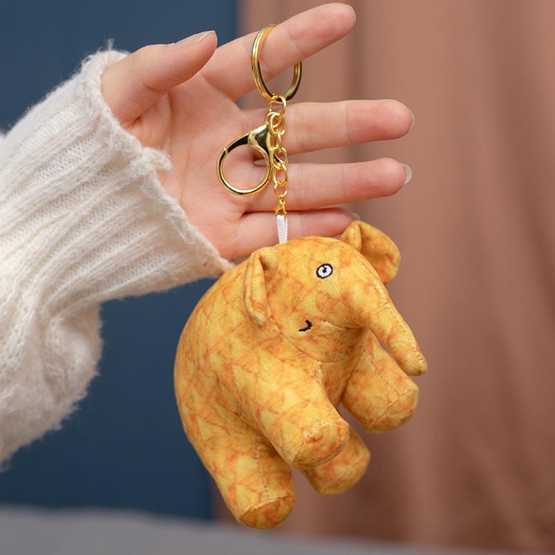 Kawaii Anime Elmer der Elefant Figur Plüschtier Stofftier Cartoon Bär Schlangen Puppen Weiche Tiere Kissen Für Kinder Weihnachten Geschenk