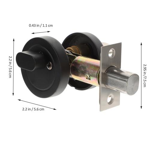TEHAUX Door Lock, Door Knob with Key, Keyed Deadbolt Lock, Locked Door Handle, Exterior Door Knob, Door Lever Handle, Single-Sided Deadbolt, Door Lock