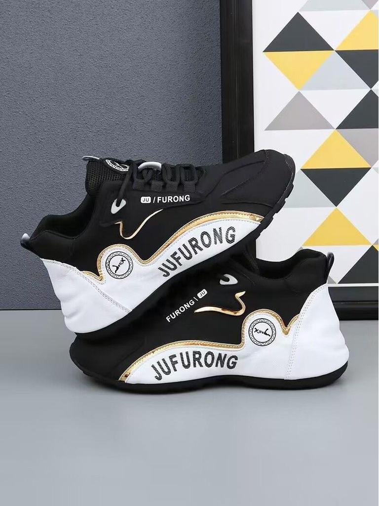 Unisex 2024 Spring Sports Shoes: Trendy White Sneakers for Couples, Popular Dad Sneakers