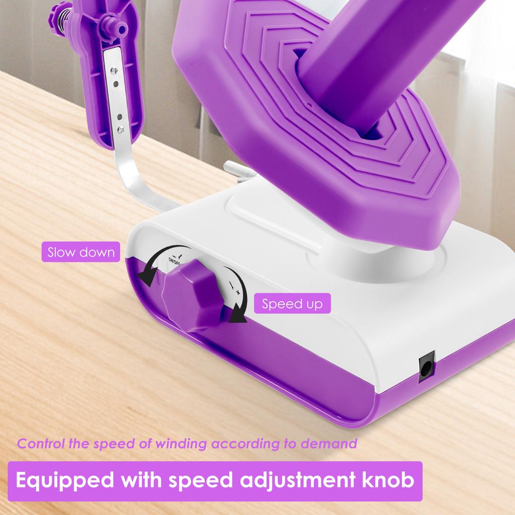 Electric Yarn Ball Winder Yarn Dispenser Yarn Roller Cake Winder DIY Crafts for Crocheters Knitters Crocheting Wool Collection