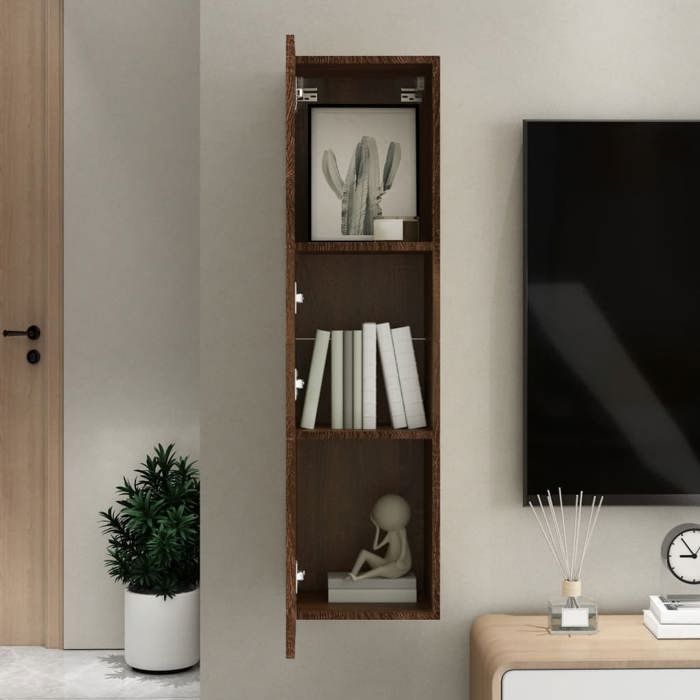 VidaXL Wall-Mounted TV Cabinet Brown Oak 30.5x30x110 Cm 826680