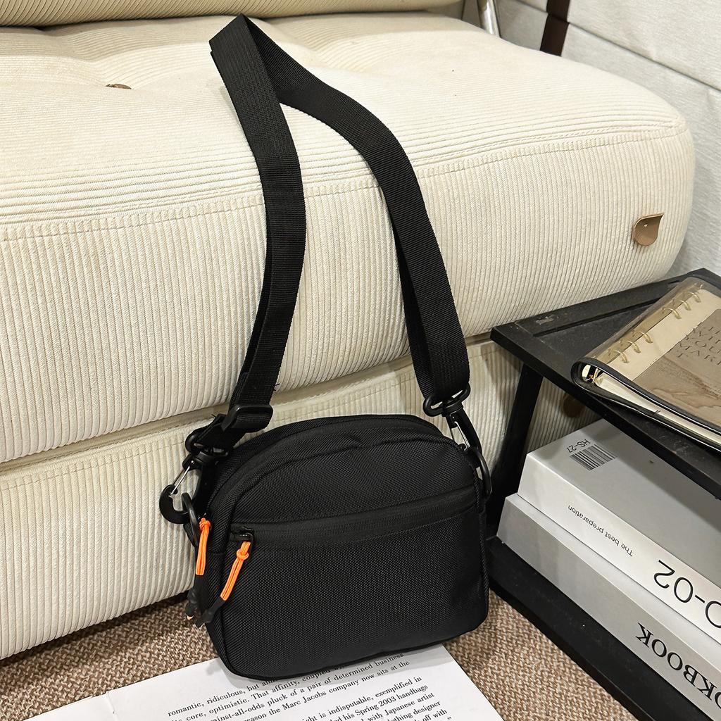 Crossbody Bag Men's Black Casual Mobile Phone Bag Shoulder Bag Women's Simple Small Satchel Trendy Brand Men's Backpack