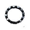 Faceted Black Gallstone Energy Bracelet