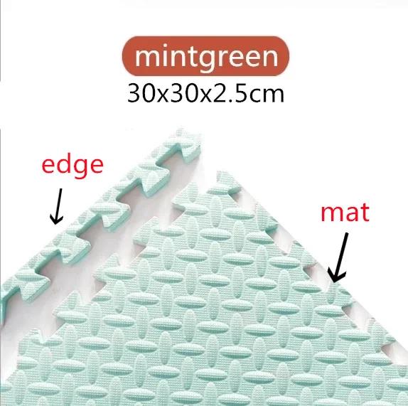 2.5CM Thick 30×30 Solid Color Baby Children's Room Game Mat Carpet Playing Activity Gym Mat Puzzle Environmental Protection Mats