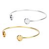 16,6cm Edelstahl Armband Basis Passend für 8mm Cabochon Armreif Fassungen Schalen Biegsamer Manschettenarmreif Schmuckherstellung Zubehör