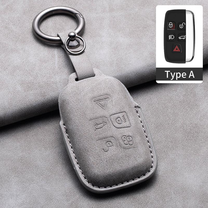 Leather Car Key Cover for Land Rover Range Rover JAGUAR Sport Evoque Velar Discovery 5 Jaguar XE XF E-Pace F-Pace A8 X8 XJ XFL