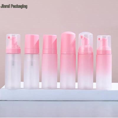 Flasche für 60 ml schäumenden Wimpernreiniger mit Farbverlauf Pink