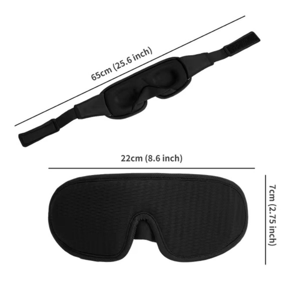 Breathable 3D Sleeping Mask Adjustable Strap Sleeping Aid Eyepatch Eye Cover Household