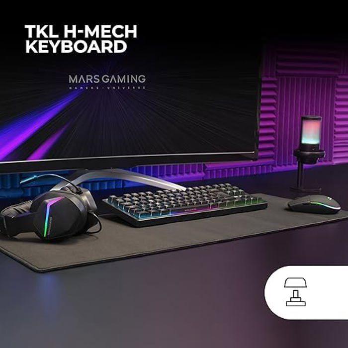 RGB Gaming Tastatursett - Mars Gaming - MCP-RGB3 - Mus 3200 DPI - RGB Over-Ear Headset - Musematte