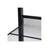 SONGMICS 5 Tier Metal Mesh Shoe Rack with Flat Angled Shelves, Large Stackable and Adjustable Boots Storage Organiser in Hallway Closet LMR005B, Black