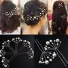 Pearl Hair Pins Pearl Crystal Bobby Hair Pin Wedding Hair Accessories Pearl Shaped Hair Pins For Brides Bridesmaids Women