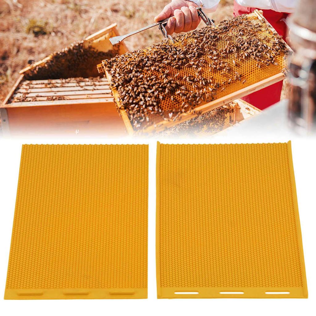 5,4mm Bienenwachs Pressform DIY Gummiwaben Wabenbodenblatt Imkerei Zubehör Gelbes Bienenwachsblatt Bienenwachs Presspräger