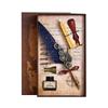 Duker Füllfederhalter-Set: Eleganter europäischer Retro-Füllfederhalter mit Siegelwachs, perfekt für Kalligraphie-Übungen und Geschenkbox-Präsentation.