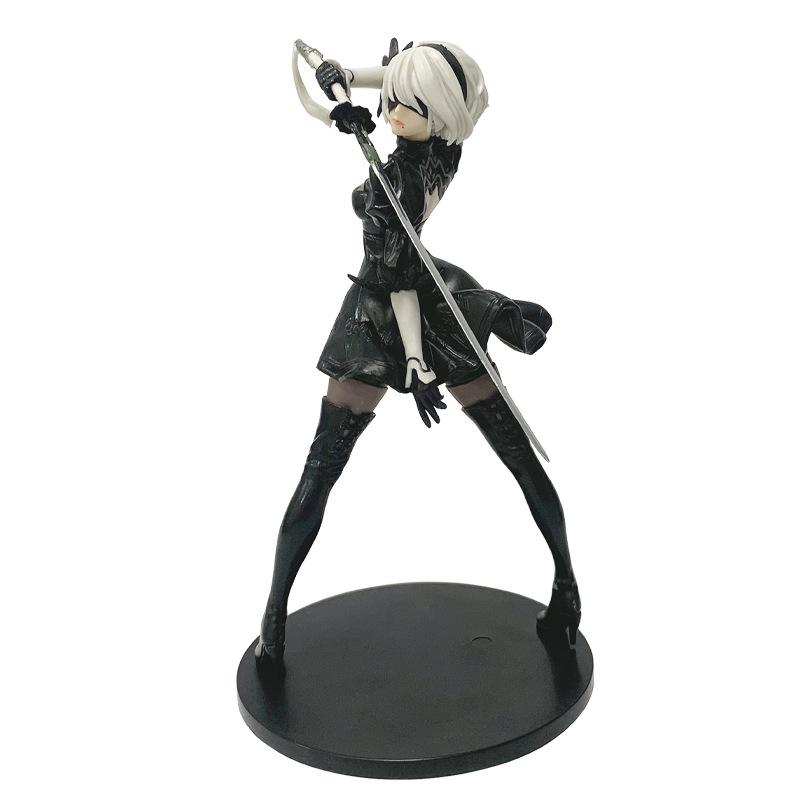 2025 Neu Bestseller NIER: Automata Yorha A2 Typ 2B 9S PVC Anime Actionfigur Modell Sammlung Dekoration Anime Cartoon Modell