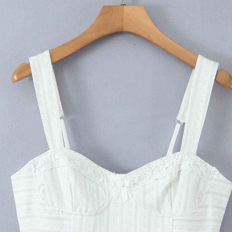 Robe d'été florale en dentelle style princesse pour femme - Coupe ajustée, Volumineuse, Multicouche, à bretelles courtes