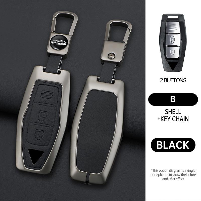 Auto 2/3/4 Tasten Schlüsselhülle Abdeckung Halter Kette Für Mitsubishi Outlander 2022 2023 Auto Innenzubehör