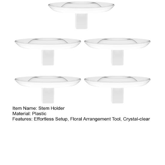 Floating Flower Stem Holder Clear Floating Floral Arrangement Holder Dynamic Rotation