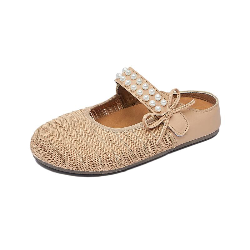 Fashion 2025 New Fashionable Breathable Thick Bottom Slip-On Sandals Mesh Upper Summer Head Cover Slippers Comfortable Sole