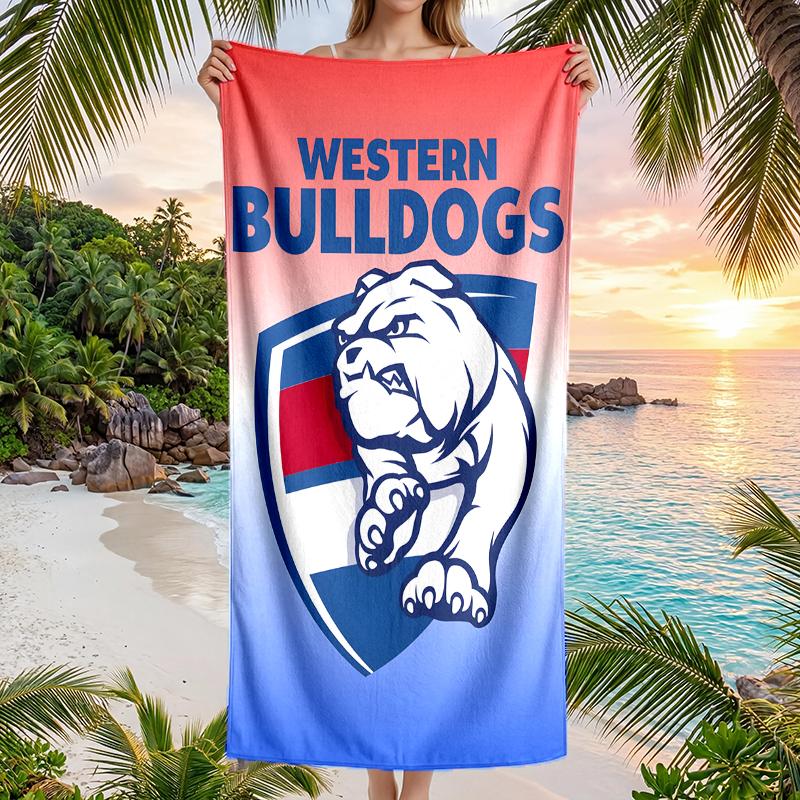 Western Bulldogs Fashion Beach Towel: Ideal for Summer Adventures Soft, absorbent and quick drying suitable for swimming and bathing