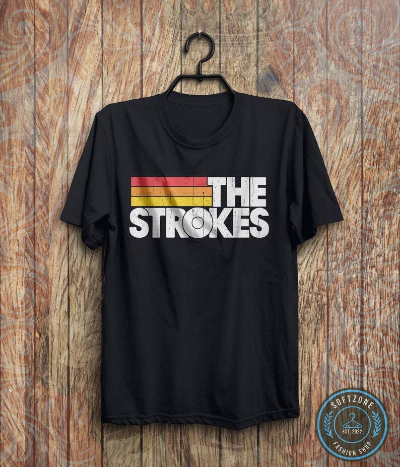 

Vintage 90S Strokes T-Shirt Classic Rock Band Shirt Music Tee Unisex T-Shirt S