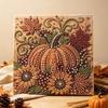 Autumn Theme DIY Pearl Art Kit Handmade Beaded Canvas Art Pearl Painting Kit  Thanksgiving Gift