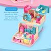 Creative Doll Houses with Furniture Expandable Miniature Villa Model Toy  for Girls