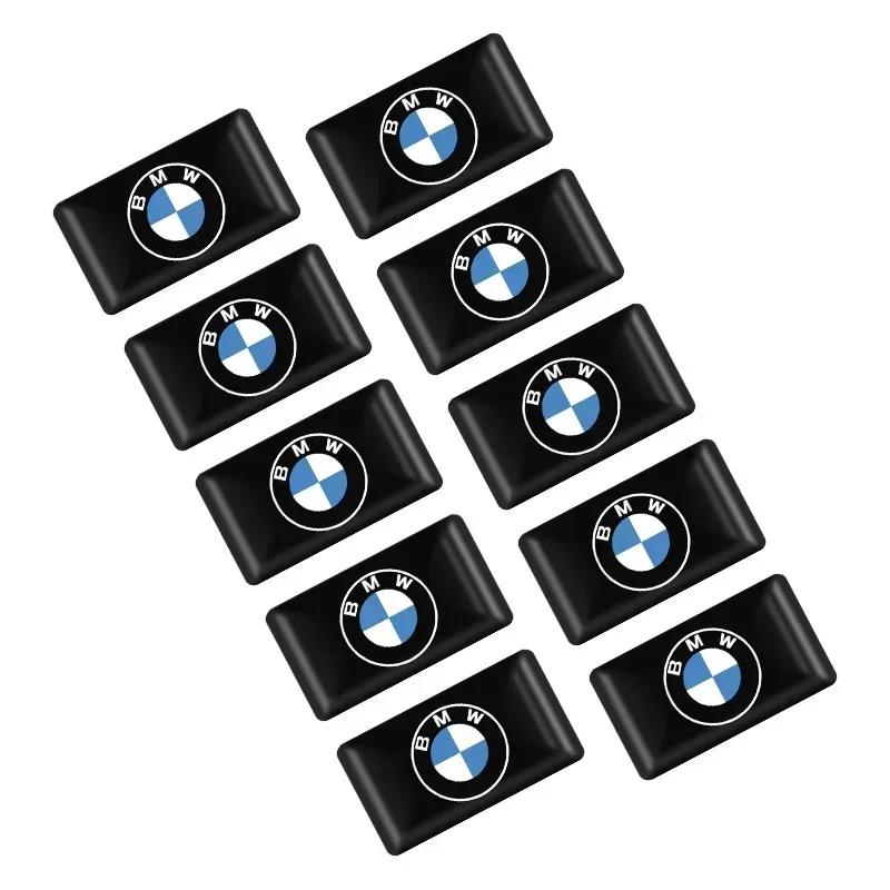 10 pezzi Adesivi Decalcomanie Emblema 3D in Resina Epossidica Accessori Interni Auto per BMW E46 E85 E60 F10 E39 F30 E36 F20 E87 E90 E70 X3 X5