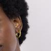 Boucles d’oreilles - LUXENTER - Amyck - 22 mm - Or jaune 18 carats - Pierres multicolores