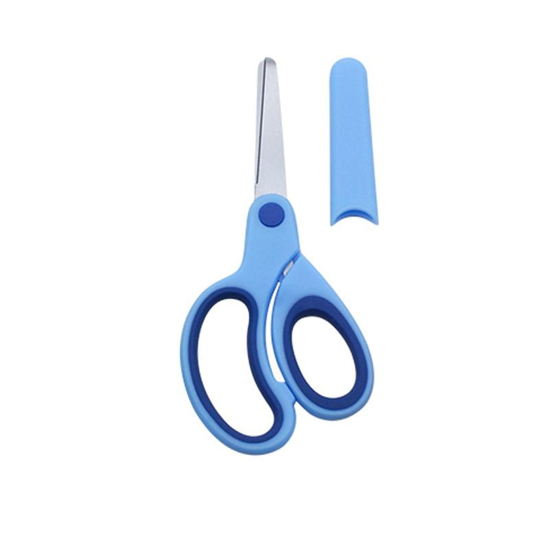 Left-Handed Scissors Student Stainless Steel Colorful Cute Scissors Children'S Small Scissors Simple Safety Office Scissors