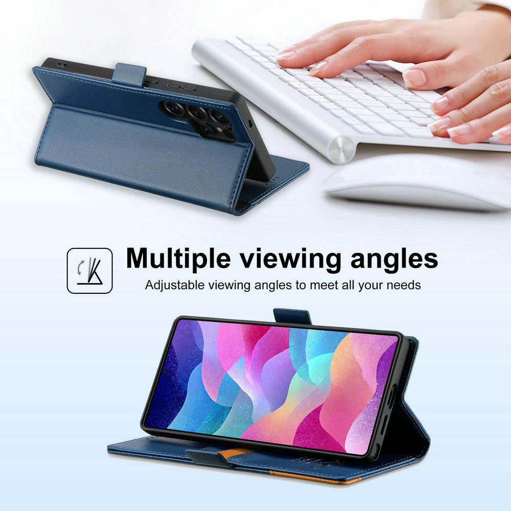 For Samsung Galaxy S25 Ultra 5G 2025 Flip Case Anti-theft Wallet Card Holder Coque Samsung S25 Edge S 25 Plus S25+ Magnet Cover