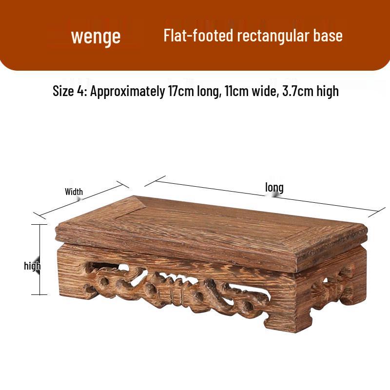 Solid Wood Display Base for Sculptures, Plants, or Ornaments