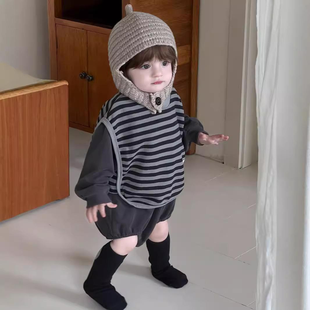 

Autumn Korean Style Infant Jumpsuit - Cotton Long Sleeve Romper 90 cm
