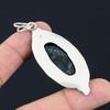 Natural Solar Moss Agate Handmade Trendy Sister Pendant Jewelry Sterling Silver