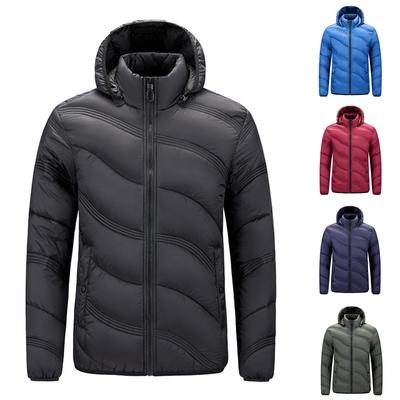 Men's  Loose  Hooded Hood  Cotton-Padded Jacket  Coat