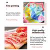 Cartoon Imitation Silk Scarf Shawl High-end Print Neck Scarf Headscarf High Quality Square Scarf