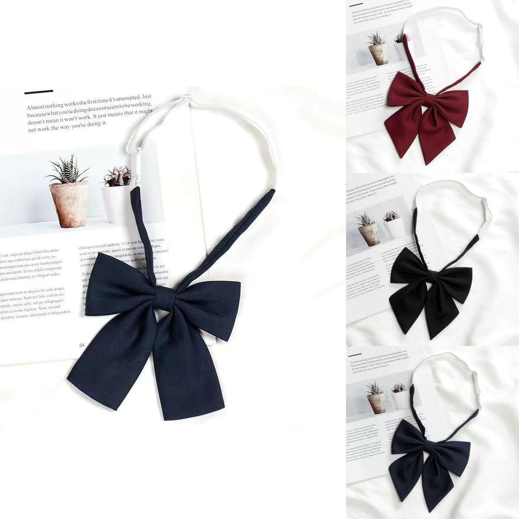 Japanese School Uniform Bow Tie For Girls Polyester Accessory With Elegant Design For Students