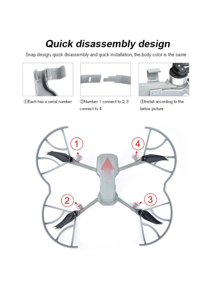 Anti-Collision Ring Enclosed e Protector for  r 2 Anti-Explosion for Protection Cover Cage Drone Accessories