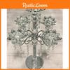 Sparkling Crystal Artificial Candle Holder Lotus Design For Daily Decor Home