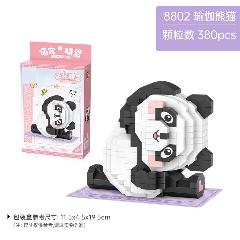 Animals Mini Building Blocks China Toy Panda Puzzle Assembling Bricks DIY Home Decoration Toy for Kids Girls Boy Birthday Gifts