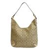 Coach F13193 Signature Canvas Shoulder Bag Beige Canvas Women Used