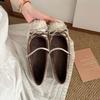 Fashion Designer Spring Women Mary Jane Shoes Fashion Square Toe Ladies Comfort Soft Sole Flats Women's Comfort Ballerinas Shoes