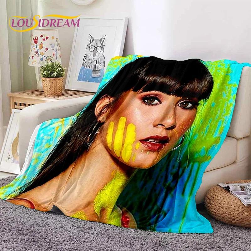 3D Cute Aitana Spanish Singer Soft Blankets,Keep Warm Throw Blanket Comfortable Blanket for Picnic Beds Sofa Home Bedroom Gifts