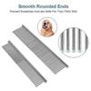 2025 Latest Model Pcs Dog Combs With Rounded Ends Stainless Steel Teeth