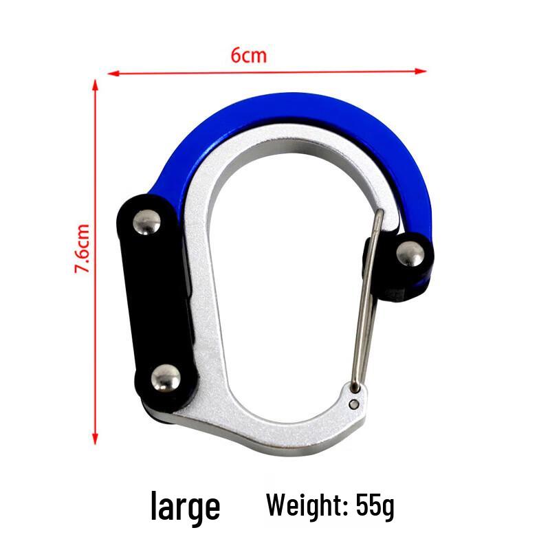 D-Ring Carabiner Clip for Outdoor & Keys