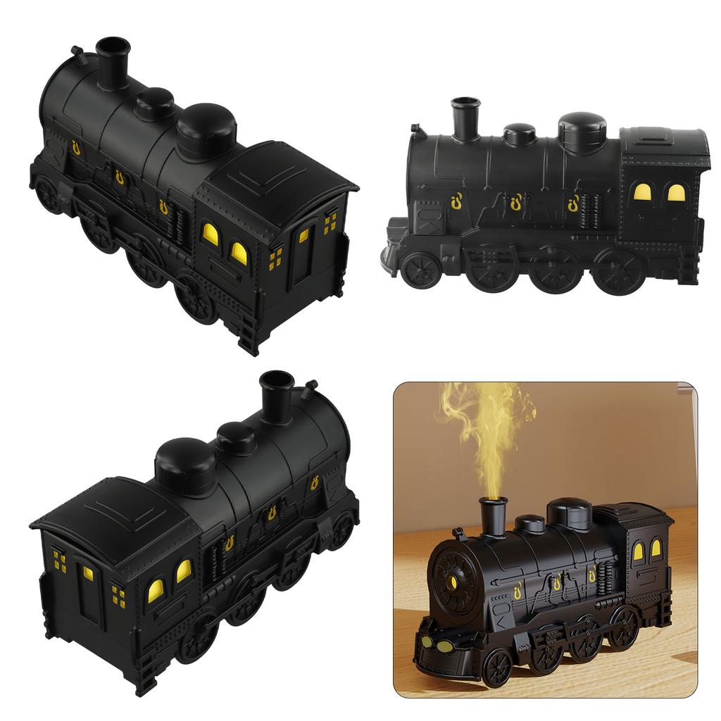 Colorful Light Options on USB Steam Train Humidifier with Remote Control