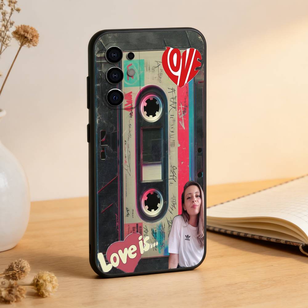 

Cassette Tape Retro Style Phone Case Black Silicone Soft For Samsung S25,S24,S21,S22,S23,S30,Ultra,S20,Plus,Fe,Lite Samsung S30Ultra5G