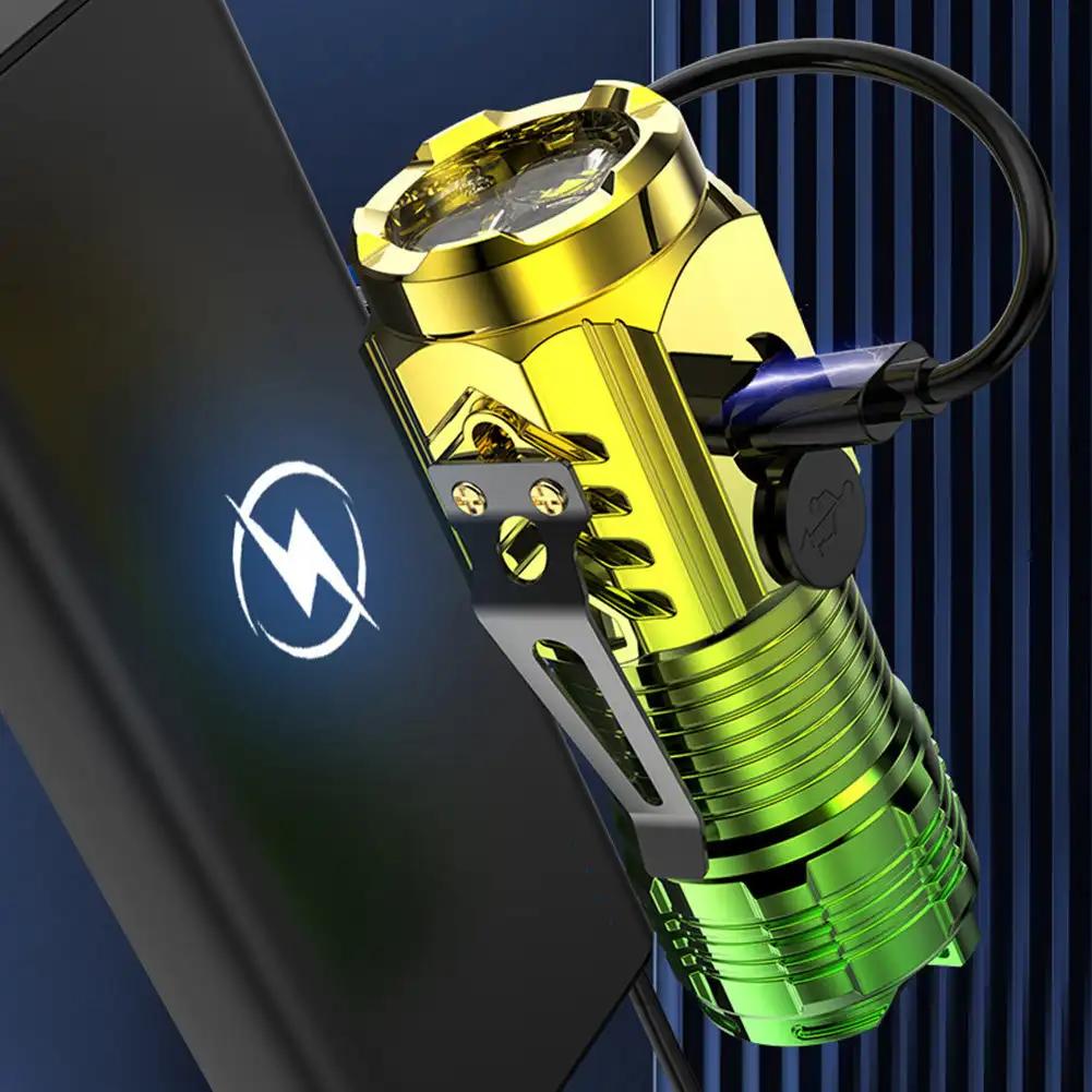 High-brightness Light Flashlight LED USB Rechargeable Mini Tactical Torch Waterproof Camping Hunting Searchlight Flashlight